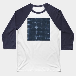 Soft texture of Shibori squares - navy blue Baseball T-Shirt